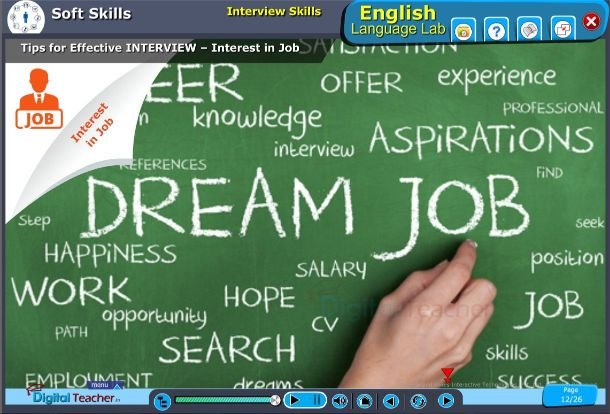 Tips for effective interview - Interest in job